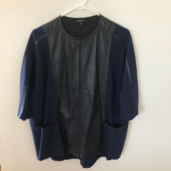 Lafayette 148 Blue short sleeve jacket, PS. - Picture 5 of 5